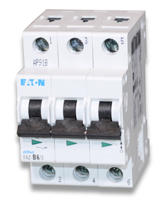 Circuit breaker FAZ 3-pole B6A 15kA